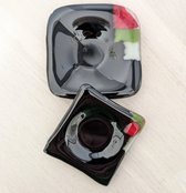 Mapart-schaaltjes-zwartgroenrood-setvan2-glas-handgemaakt