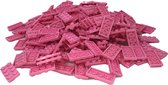 100 Bouwstenen 2x4 plate | Roze | Compatibel met Lego Classic | Keuze uit vele kleuren | SmallBricks