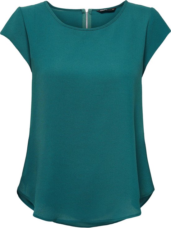 Only T-shirt Onlvic S/s Solid Top Noos Ptm 15142784 Deep Teal Dames Maat - 34