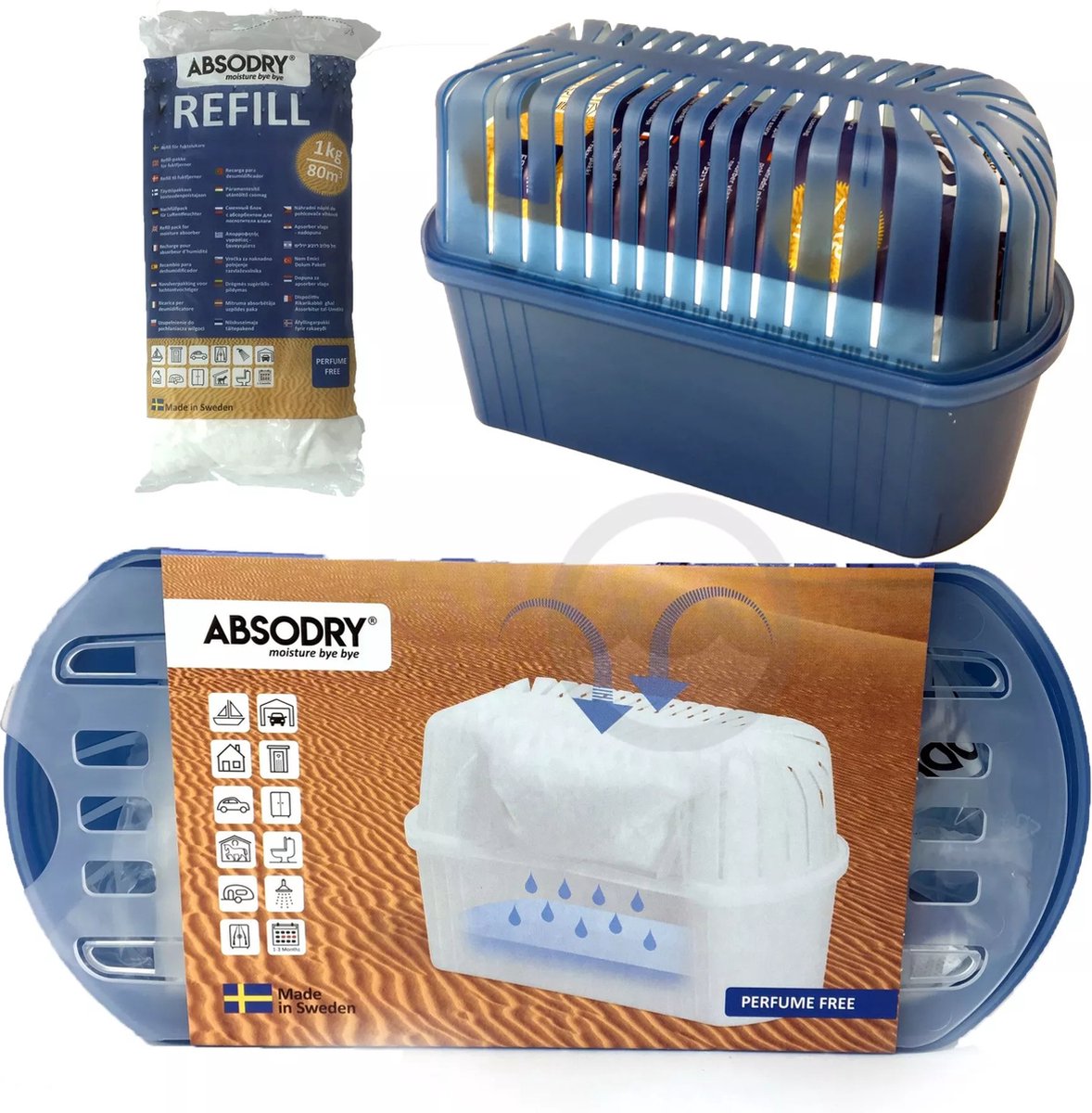 Absodry Luchtontvochtiger compleet 1kg