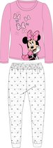 Minnie Mouse pyjama love roze/grijs maat 128