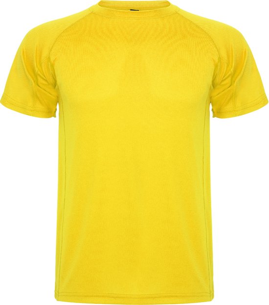 T-shirt sport unisexe enfant jaune manches courtes marque MonteCarlo Roly 4 ans 98-104