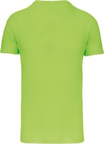 Limoengroen T-shirt met ronde hals merk Kariban maat S