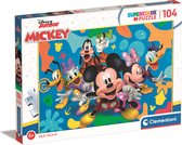 Clementoni - Puzzel 104 Stukjes Mickey And Friends, Kinderpuzzels, 6-8 jaar, 25745