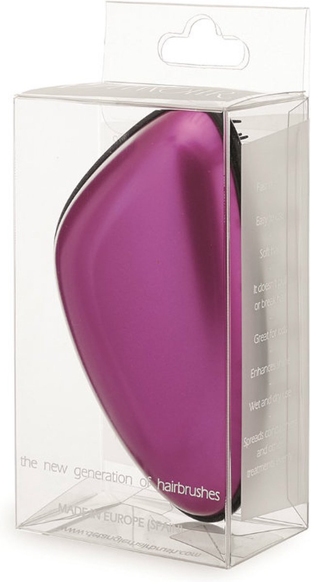 Detangler Satin fuchsia detangling hairbrush