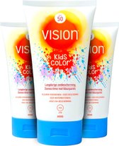 Vision Kids Color Langdurige Waterbestendig Zonbescherming SPF50 Voordeelbundel - 3 x 150 ml