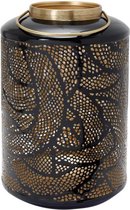 Lantaarn Xenia zwart 18x30 cm
