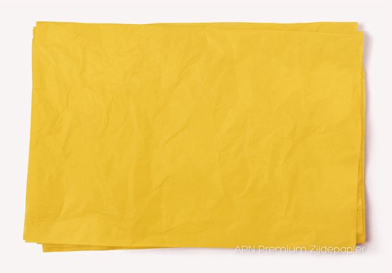 Zijdepapier Geel - 50 x 75cm - 17gr - 240 stuks - Premium Vloeipapier Buttercup