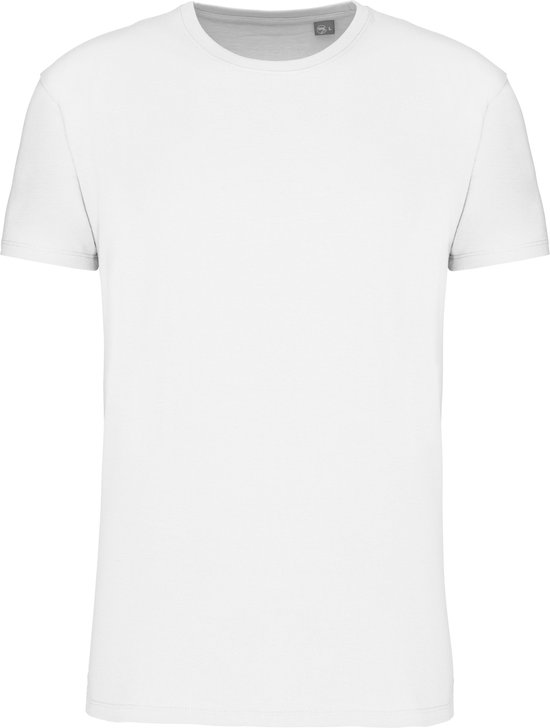 Wit T-shirt met ronde hals merk Kariban maat 4XL