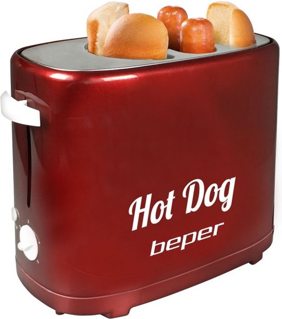 Beper BT.150Y - Hotdog maker - Rood - Beper