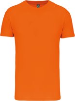 Oranje T-shirt met ronde hals merk Kariban maat M