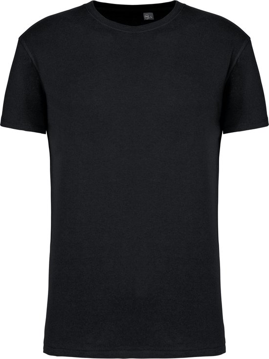Zwart T-shirt met ronde hals merk Kariban maat 4XL