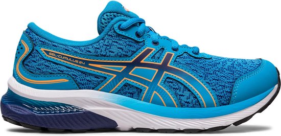 Asics Gel cumulus 24 Gs Hardloopschoenen Junior Blauw Maat 38 bol