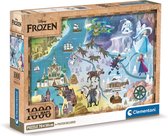 Clementoni Disney Frozen Legpuzzel - Disney Puzzel 1000 stukjes - 70 x 50 cm - Voor Volwassenen en Kinderen vanaf 14 jaar