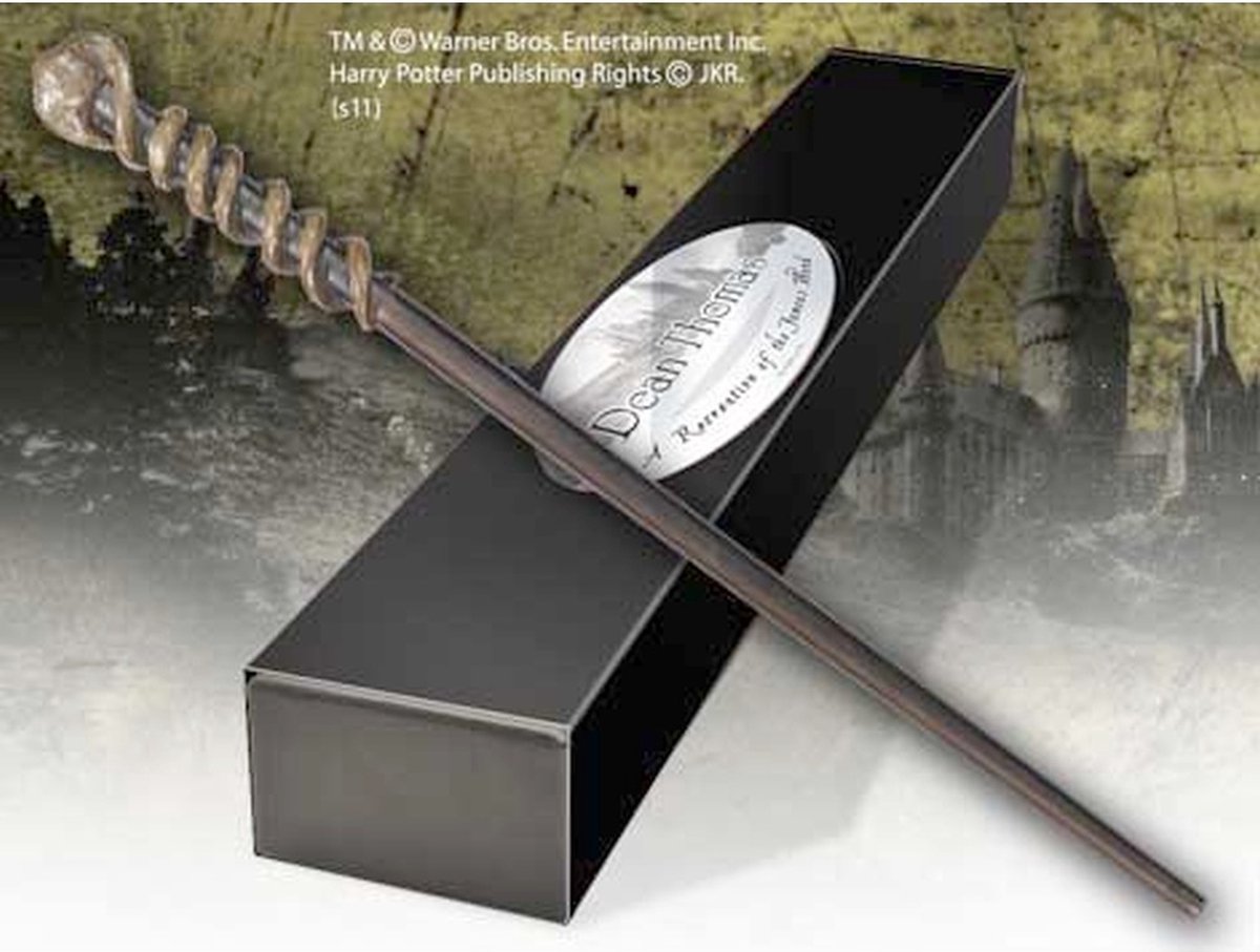 The Noble Collection Harry Potter (Tover)staf Wand Dean Thomas (Character-Edition) Bruin