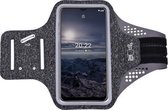 Hoesje Geschikt voor Nokia G21 hardloop telefoonhouder – armband - sportband - van stof - Zwart