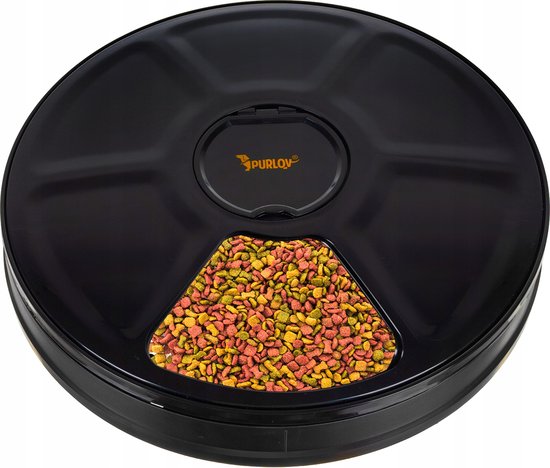 Automatische Voederautomaat 0,90L Zwart met Timer - Automatische - €27,50