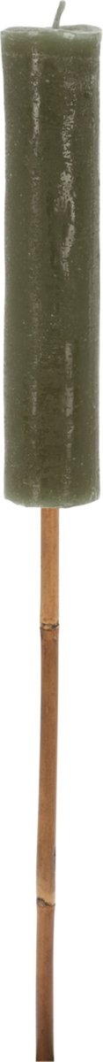 Home&Styling-fakkel-kaars-60 cm-olijfgroen