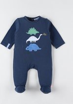 Noukie's - Pyjama- Donker blauw - Dino - 9 maand 74