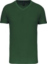Forest Green T-shirt met V-hals merk Kariban maat S