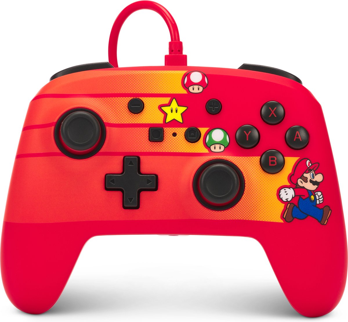 PowerA Geavanceerde Bedrade Gamecontroller voor Nintendo Switch - Speedster Mario - Rood