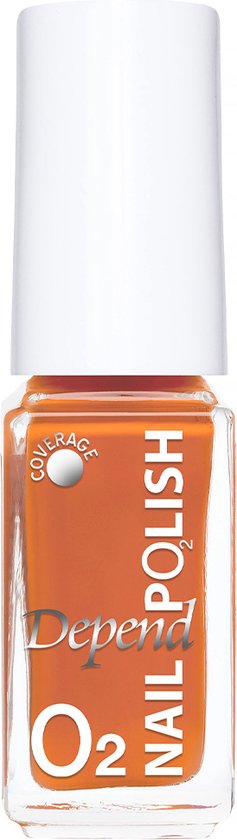 Nailpolish| Zuurstofdoorlatend|Depend Cosmetics| O2| nagellak|716|Oranje