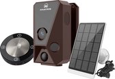 Emacros Solar - Caméra de sécurité - Avec panneau solaire - Smart Home Sécurité - Bekend van TV