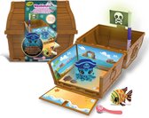 Crayola - Washimals Ocean Glow Pets - Treasure Chest Set, pour colorier et baigner les animaux, jeu et cadeau pour enfants, à partir de 3 ans