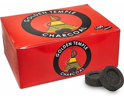 Houtskool tabletten - Golden Temple - 4cm - 100 stuks