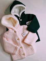 gebreid - vest - babykleding - lichtblauw of lichtroze