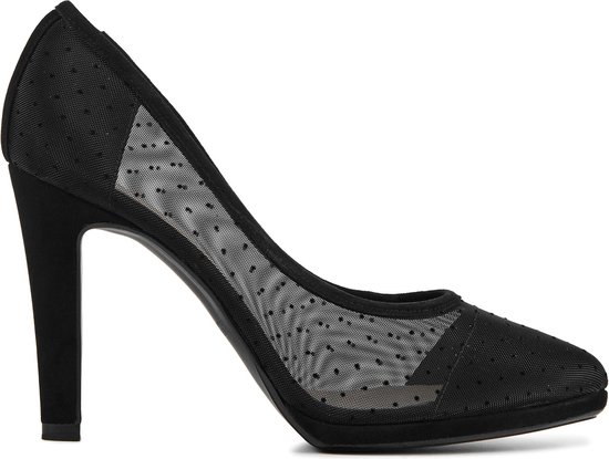Peter Kaiser Escarpins / Stiletto Women / Chaussures femme - Toile - Hauteur talon bloc 9 cm - Caileen - Zwart - Taille 37,5