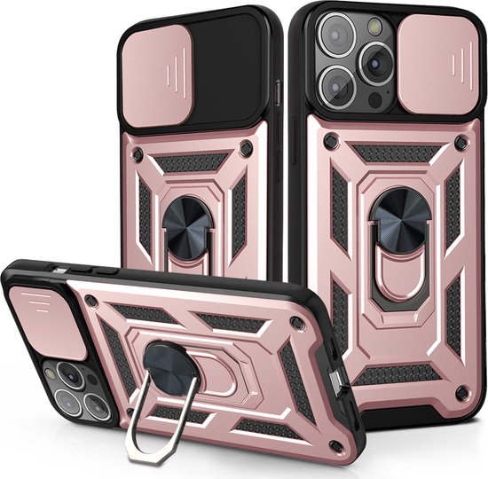 Coque OPPO A94 - Coque arrière - Armure robuste - Protection de l'appareil photo - Protection Extra contre les chutes - TPU - Or Goud