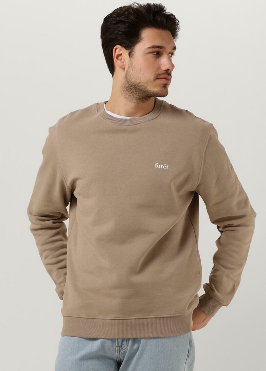 Forét Ash Sweatshirt Truien & Vesten Heren - Sweater - Hoodie - Vest- Taupe - Maat XL
