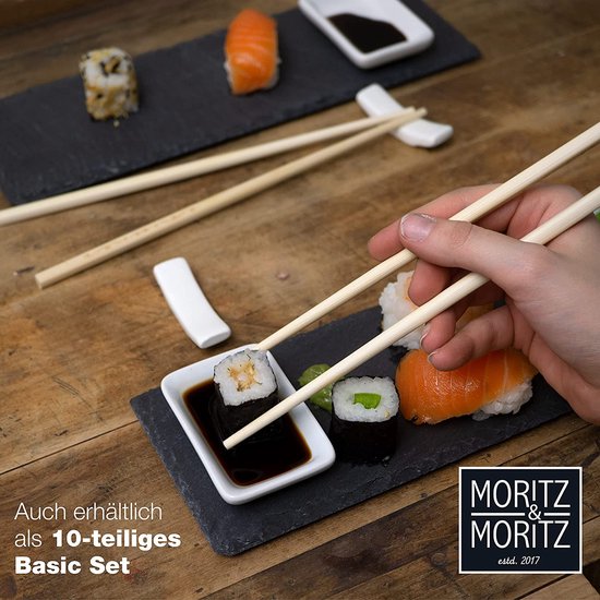 Ensemble de service à sushi Moritz & Moritz 22 pièces pour 4 personnes -  Ensemble de
