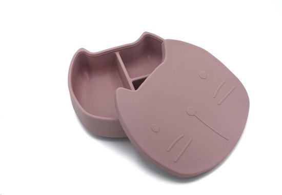 The Cotton Cloud Siliconen Bord Pippa met Zuignap – Dusty Pink