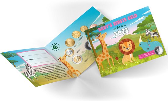 Baby's eerste geld Muntset 2023 roze van Royal Dutch Mint — afbeelding 2