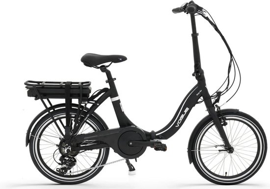 Vogue Easy Go 7D, vélo électrique pliant, roue 20 pouces, noir mat, noir |  bol.com
