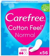 3x Carefree Cotton Feel Small / Medium 56 stuks