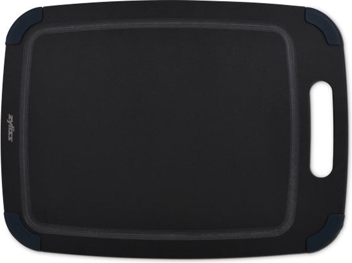 Zyliss Snijplank Houtvezel - Medium (M) - 37 x 28 cm - Vaatwasserbestendig - Zwart/Bruin