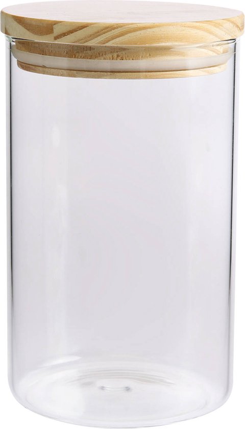 Blokker voorraadpot - glas - 1 liter | bol.com