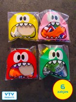 VTV - 6 sacs remplis de 4 jouets - distribution de cadeaux - distribution de sacs - 6 pièces - friandise d'anniversaire