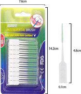 Tandenstokers - Ragers - interdentale borstel - soft - 5 x 40 stuks - small - medium - voordeelverpakking - met gratis handige meeneembox - witte tanden - schoon gebit - frisse adem