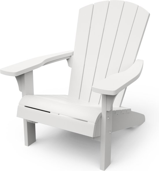 Chaise de jardin Keter Troy Adirondack - Blanc - 81x80x96.5cm