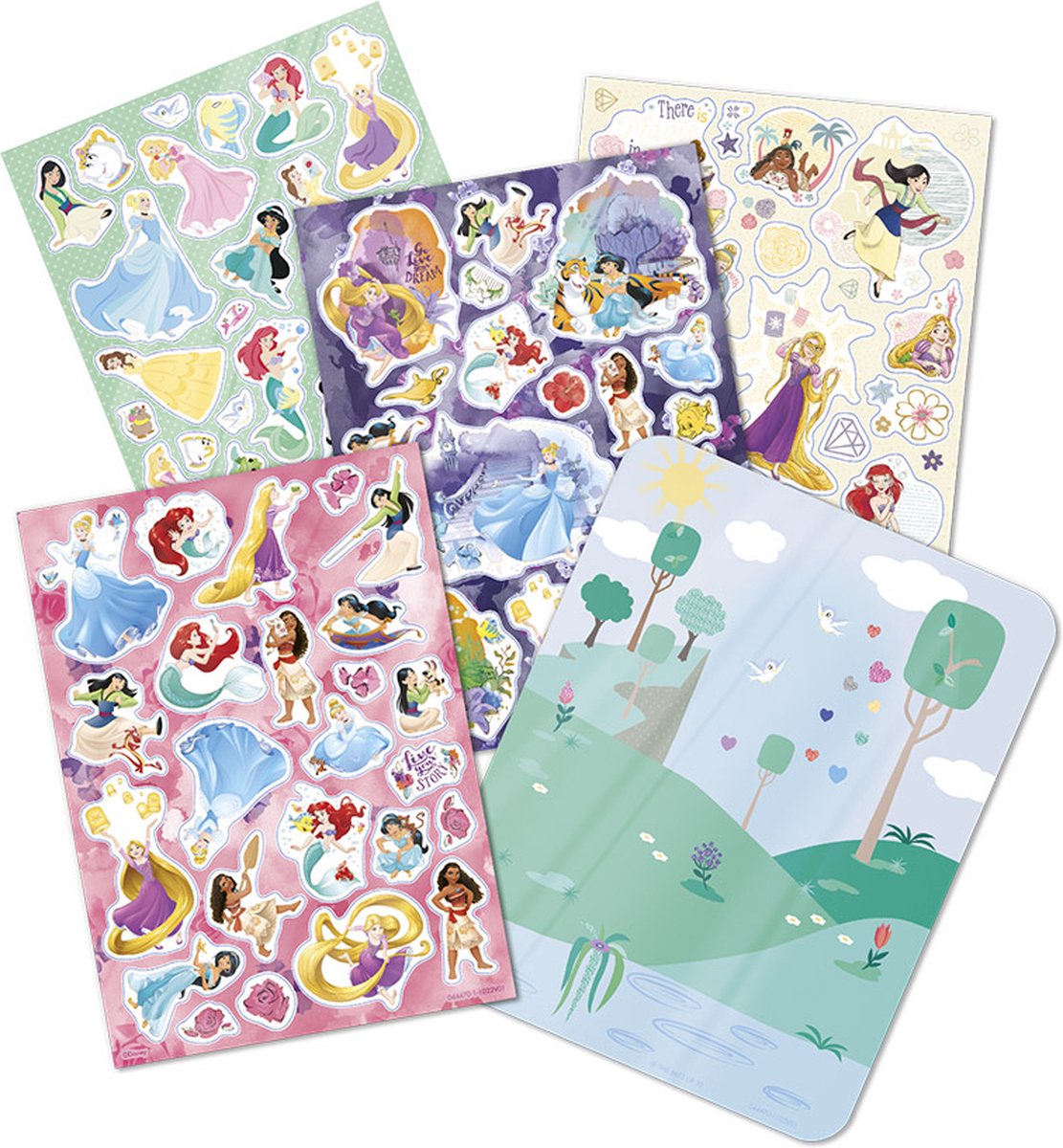 Disney Princess Totum 45 raamstickers prinsessen speelgoed meisjes stickers niet permanent voor thuis en op reis — afbeelding 4