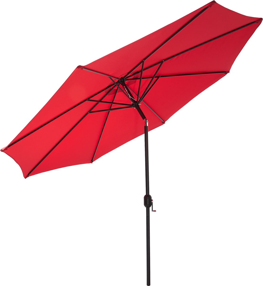Paraplu - UV 50+ Bescherming - Weerbestendig - Aluminium Frame - Waterafstotend - 180g/m2 - Polyester - Rood - 270 cm