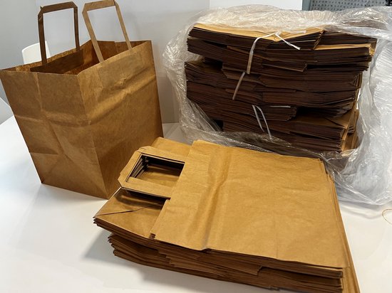 Papieren zakken blokbodem bruin kraft [Beste prijs