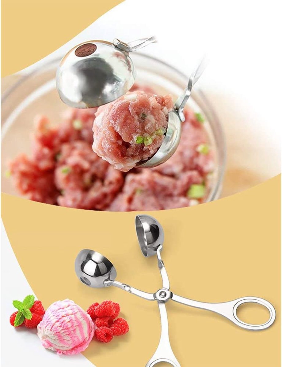 Machine à boulettes de viande 3,5 cm - Pince à boulettes de viande - Cuillère à Machine à boulettes de viande 3,5 cm - Pince à boulettes de viande - Cuillère à