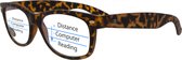 Noci Eyewear TAD013 +1.00 WF Multifocale Computerbril - BlueShields blauw licht filter lens - Tortoise