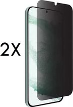 Screenz® - PRIVACY Screenprotector geschikt voor Samsung Galaxy A51/A52/A53 - Tempered glass Screen protector geschikt voor A51/A52/A53 - Beschermglas - Privé Glasplaatje - Met opening voor camera - 2 stuks