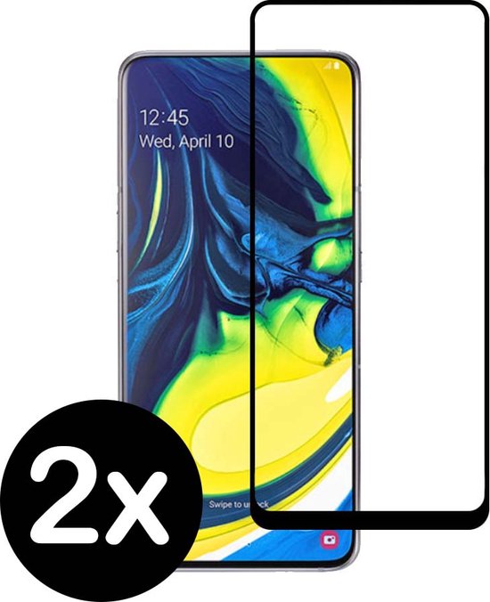 Smartphonica Samsung Galaxy A80 Full Cover Tempered Glass Screenprotector Van Gehard